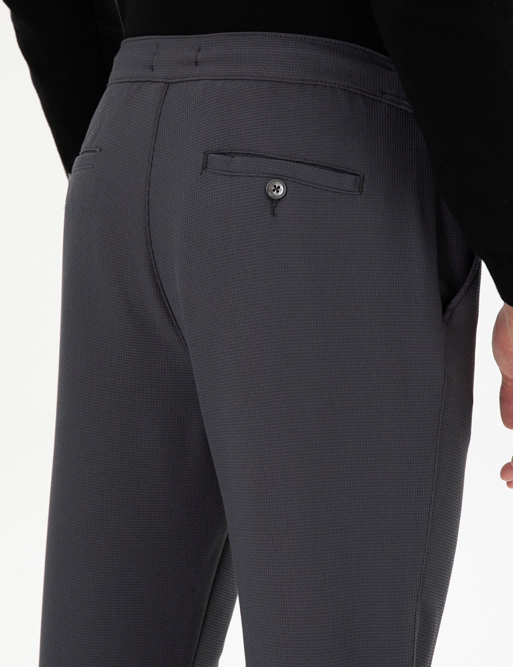 Мужские брюки из плотной ткани антрацитового цвета - U.s. polo assn фото 6