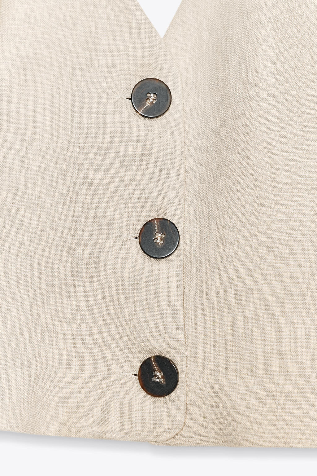 LINEN BLEND HALTER TOP - Zara фото 7