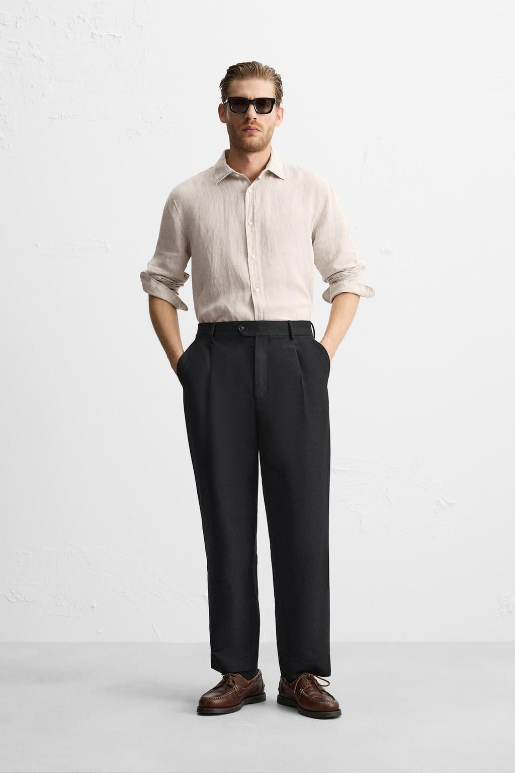 100% LINEN SHIRT - Zara фото 26