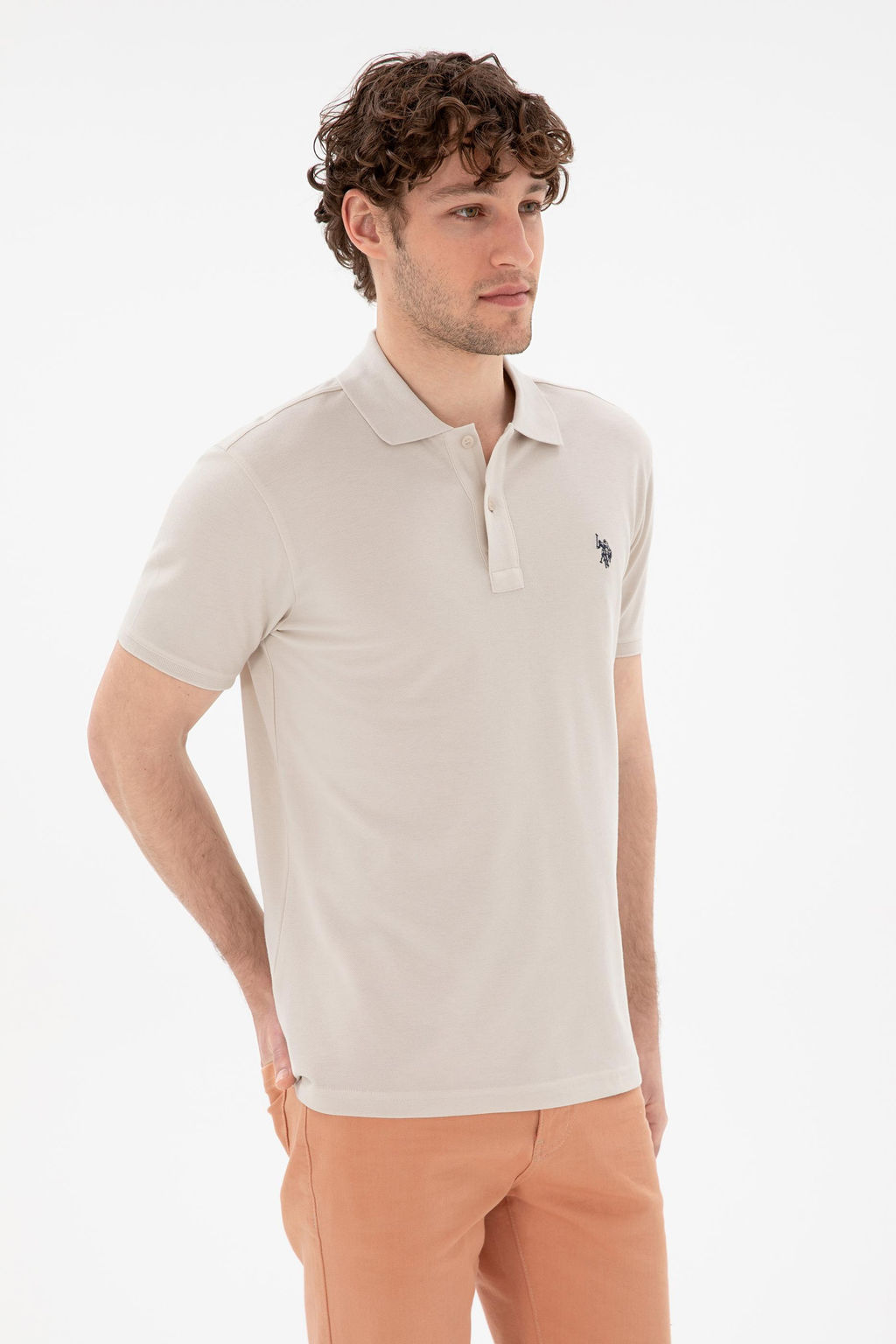 Erkek Slim Fit Polo Yaka Ta_ Basic Ti__rt Sepette S_rpriz _ndirim - U.s. polo assn фото 3
