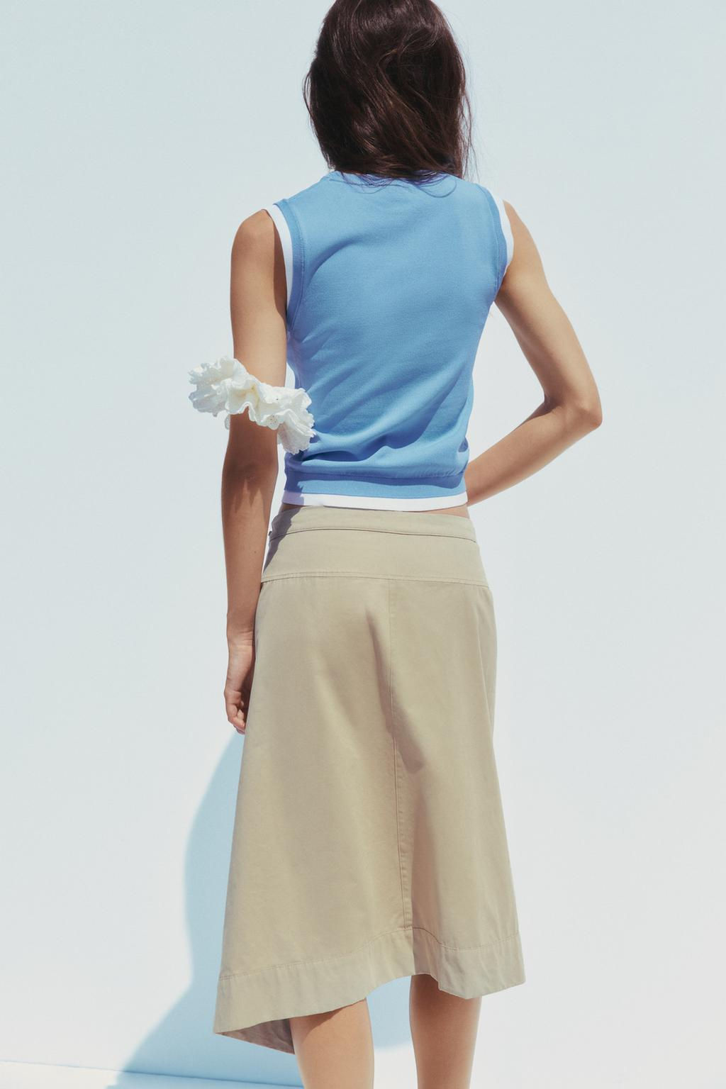 DOUBLE LAYER TRIM KNIT TOP - Zara фото 11