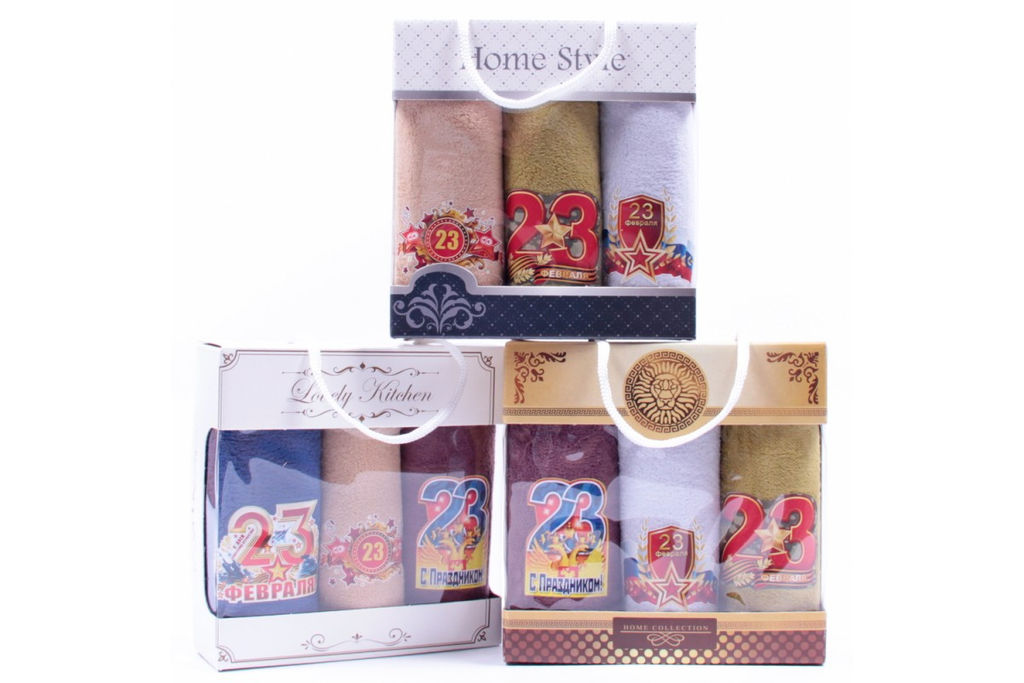 Набор полотенец микрофибра 23В-А159 в сумочке МР+МР+МР