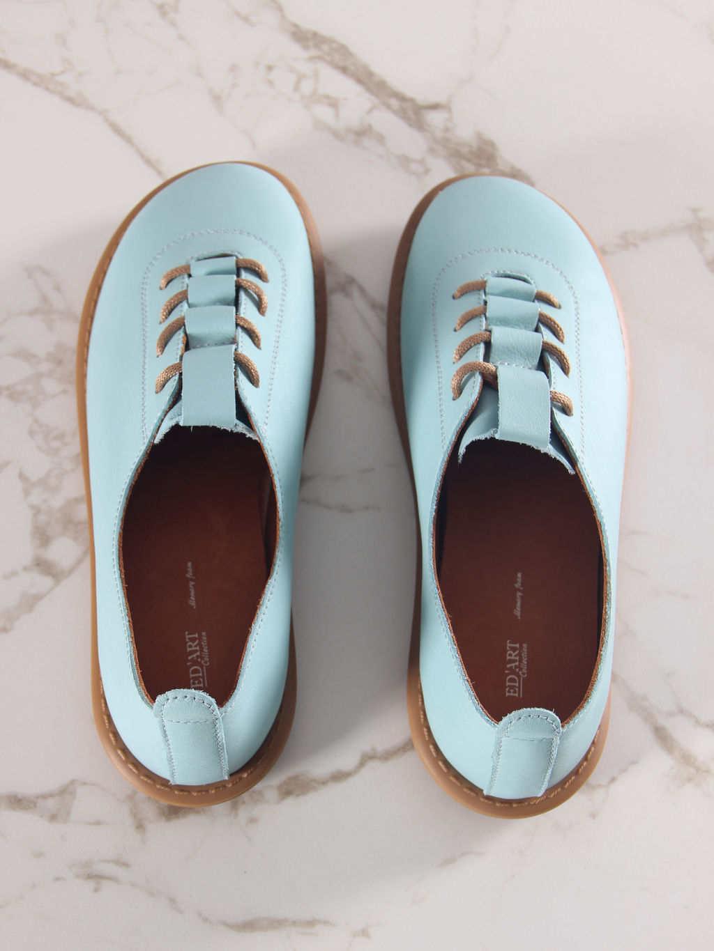 Туфли 107.ОКСЕbr.Мята+коричневый