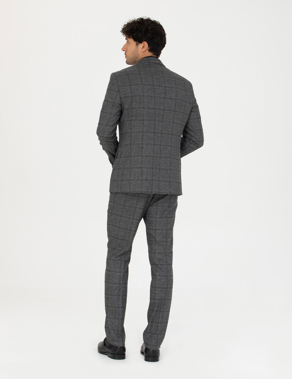 F_me Slim Fit Ekose Tak_m Elbise