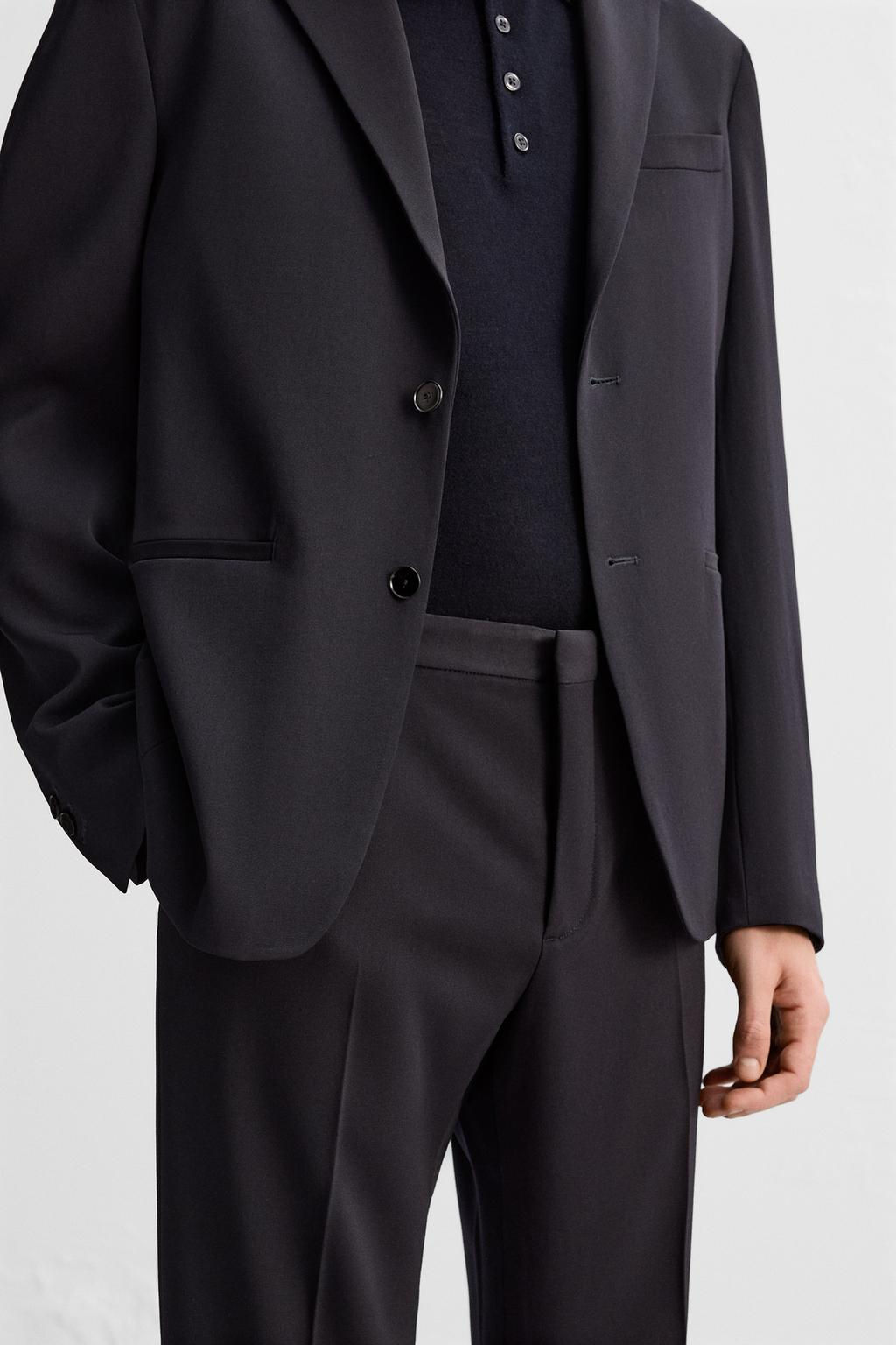 100% WOOL SUIT TROUSERS - Zara фото 5