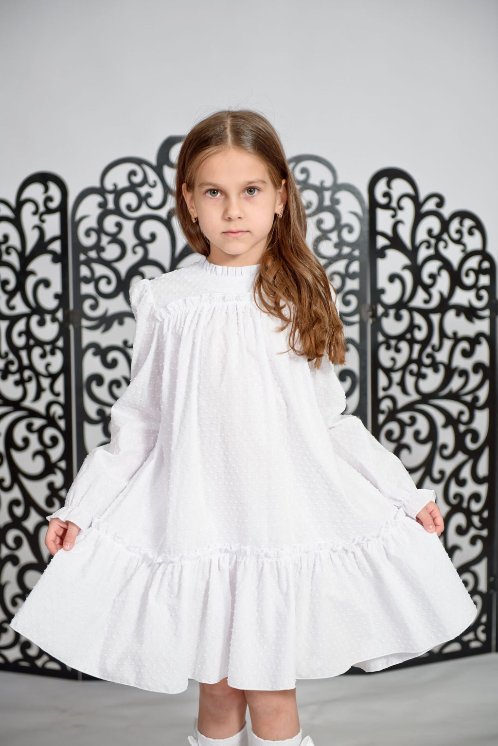 ПЛ533-Х Платье Стелла ЦВЕТ: БЕЛЫЙ (QR)