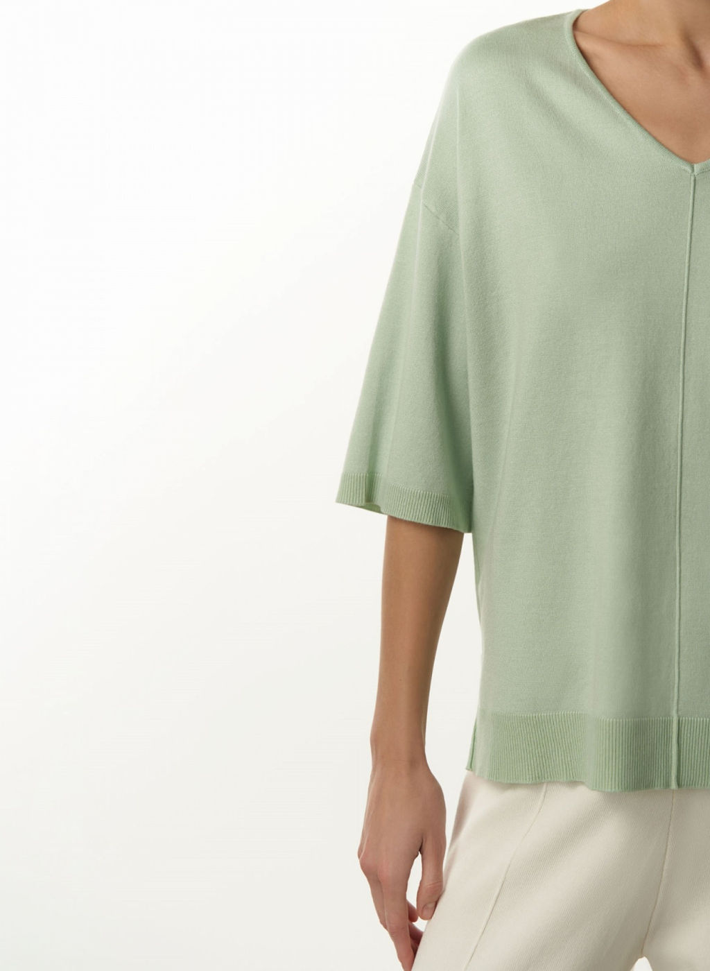 Conso/KJS 230717 - mint Джемпер женский фото 3