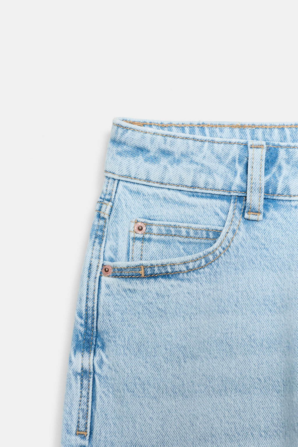 JEANS Z.01 MOM FIT TIRO ALTO / Azul claro - Zara фото 9