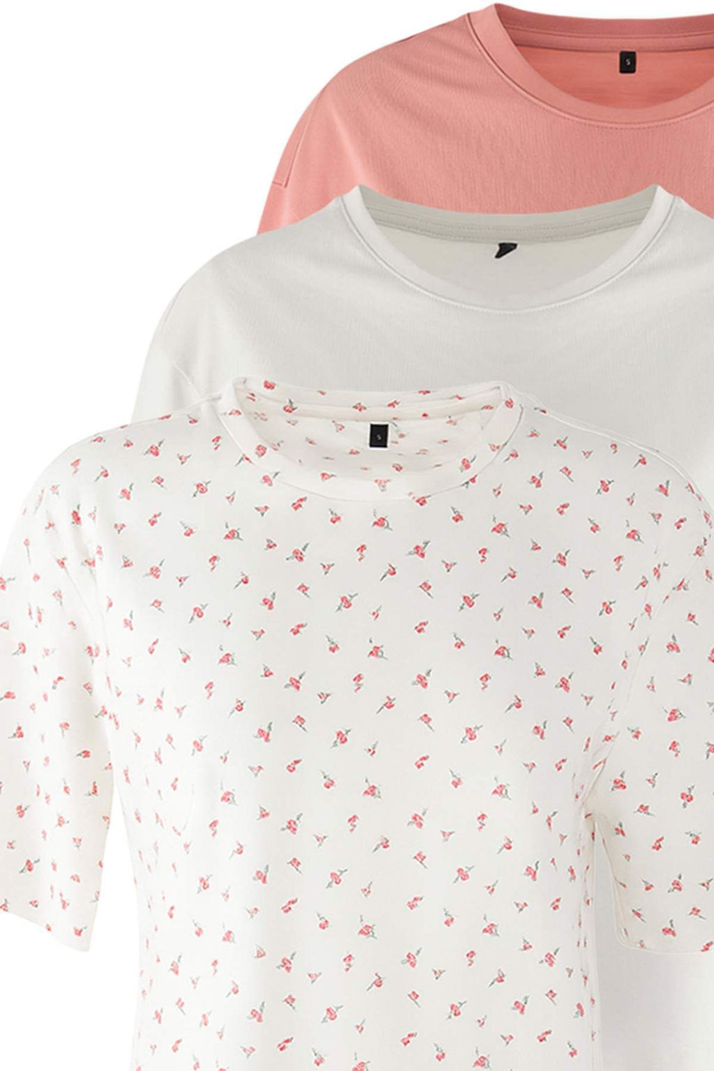 Trendyolmilla Cok Renkli 3lu Paket %100 Pamuklu Cicekli Sortlu Orme Pijama Tak?m? THMSS25PT00419  фото 10