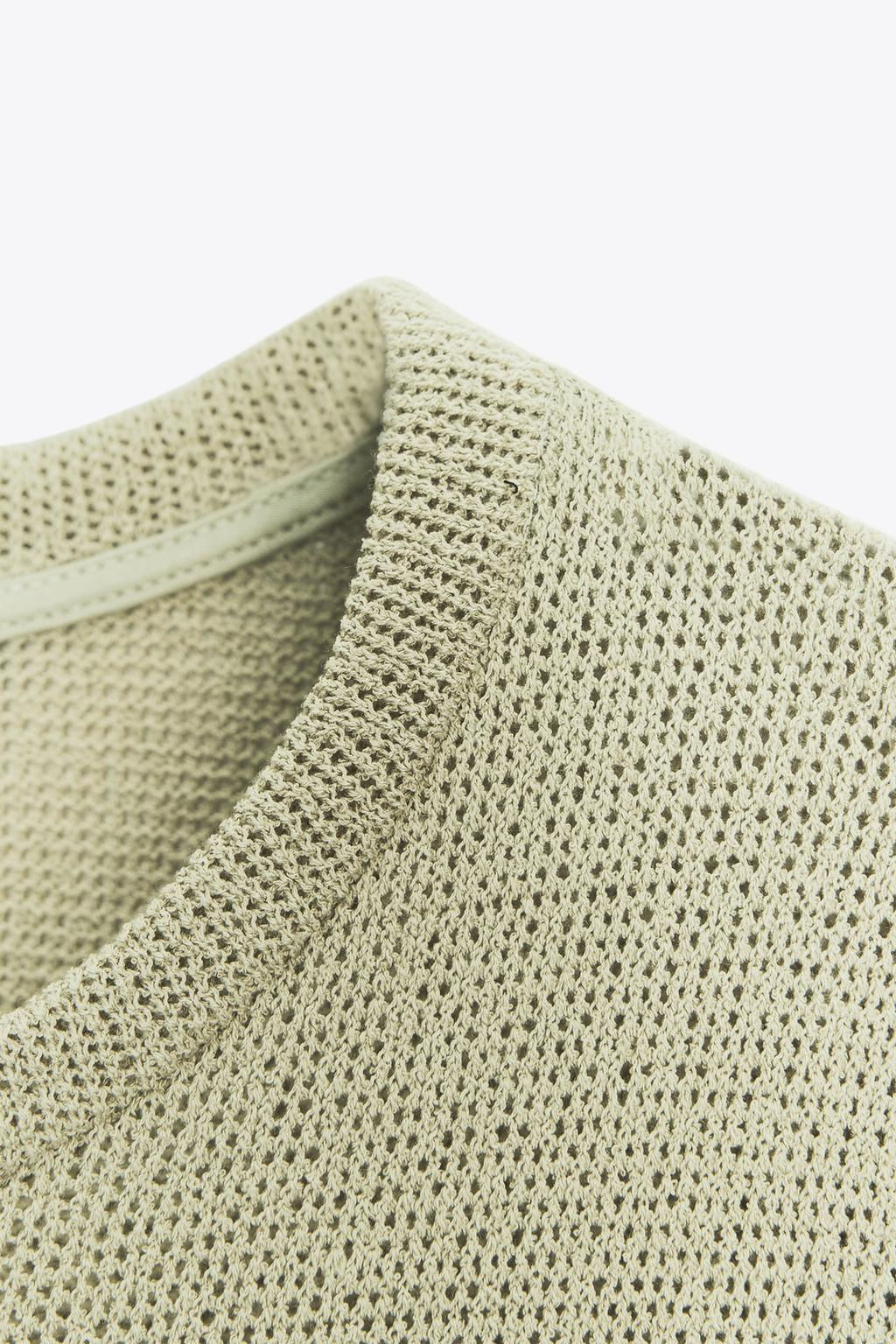 CUT-OUT KNIT TOP - Zara фото 9