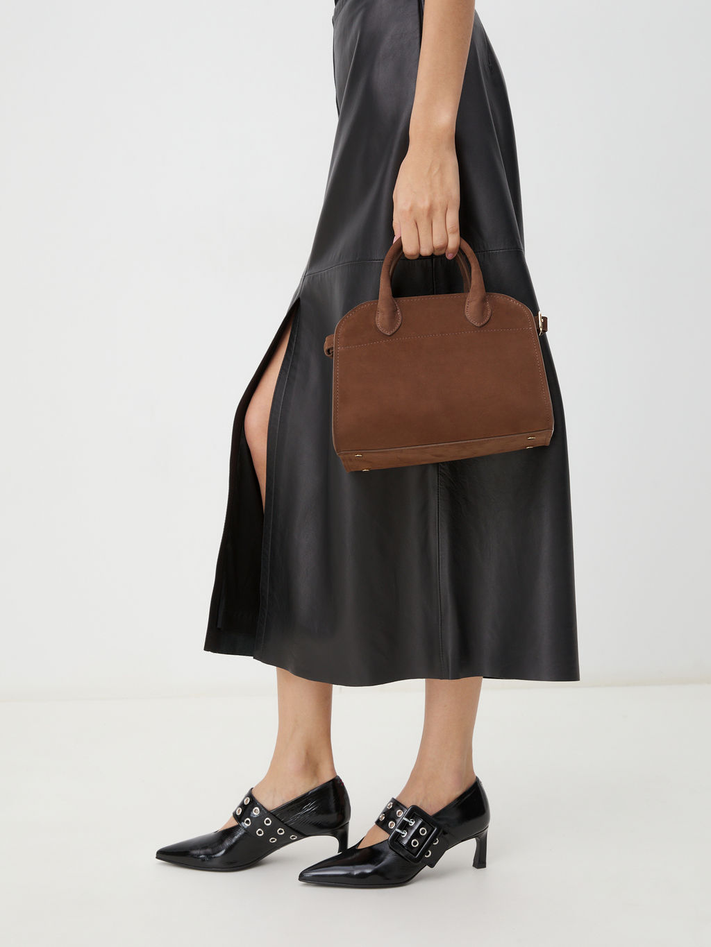 Женская сумка с ручками CALZETTI ASHLEY MINI Артикул 4250264, коричневый  фото 2