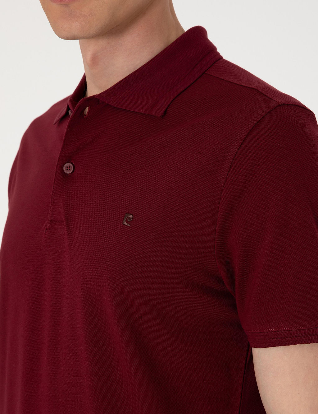 Bordo Slim Fit Basic Ti__rt - Pierre cardin фото 7