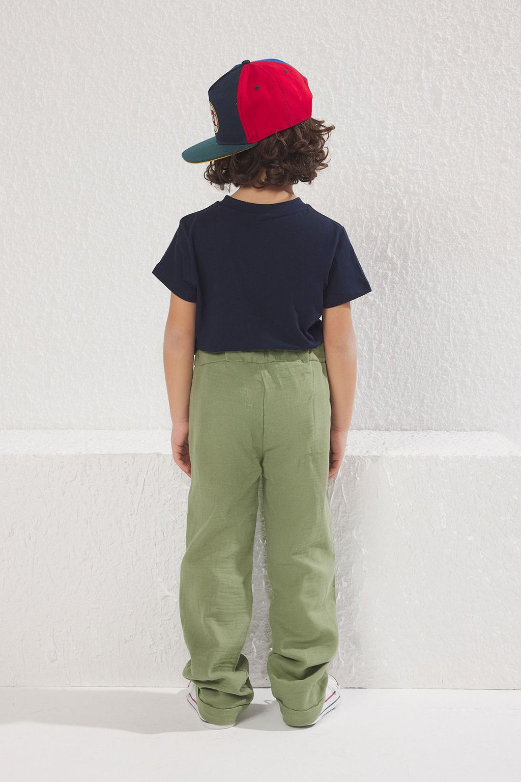 Bej Erkek Cocuk %100 Pamuk Balon Fit Beli Lastikli Dokuma Pantolon TKDSS25PL00006 - Trendyolmilla фото 8