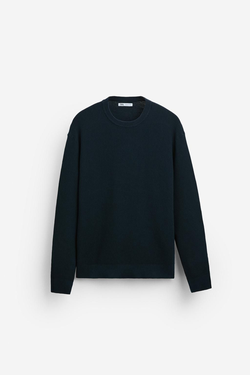 BASIC TEXTURED SWEATER - Zara фото 8