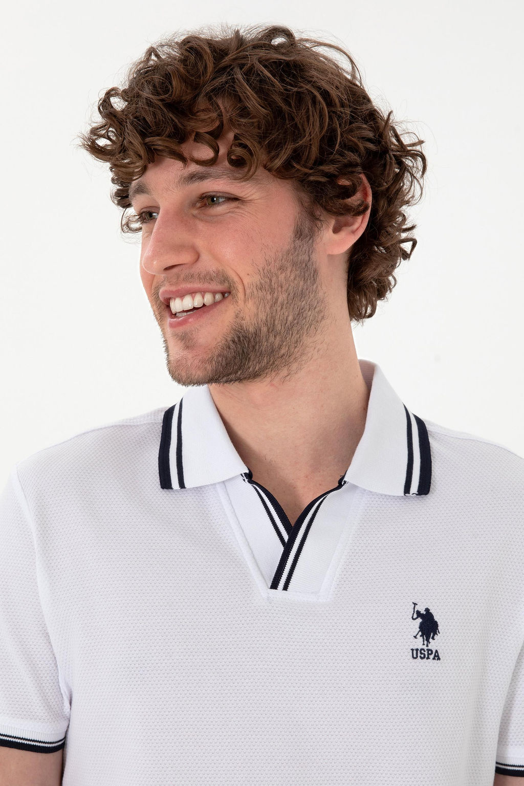 Erkek Slim Fit Polo Yaka Beyaz Ti__rt Sepette S_rpriz _ndirim - U.s. polo assn фото 2