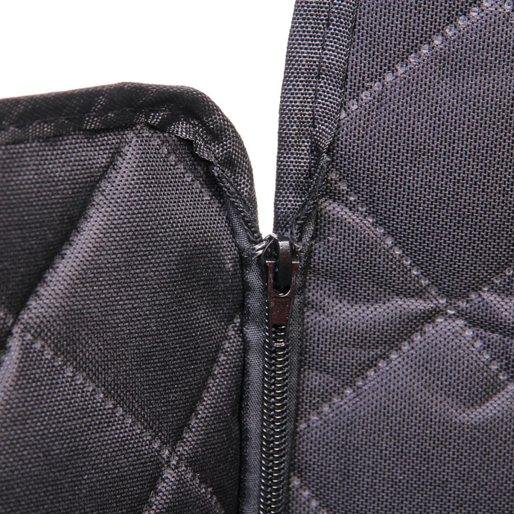 Автогамак для перевозки животных "Место Бро", цвет черный, влагозащ. ткань, ремень для крепл. к ошейнику, 133*140см