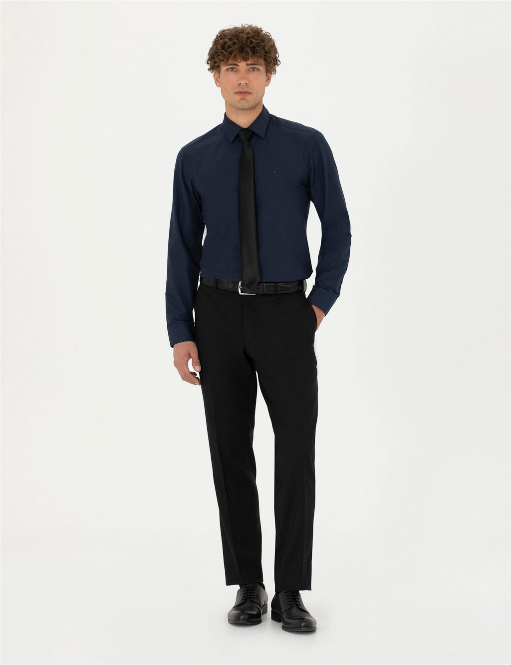 Lacivert Slim Fit Uzun Kollu Basic G_mlek - Pierre cardin фото 4