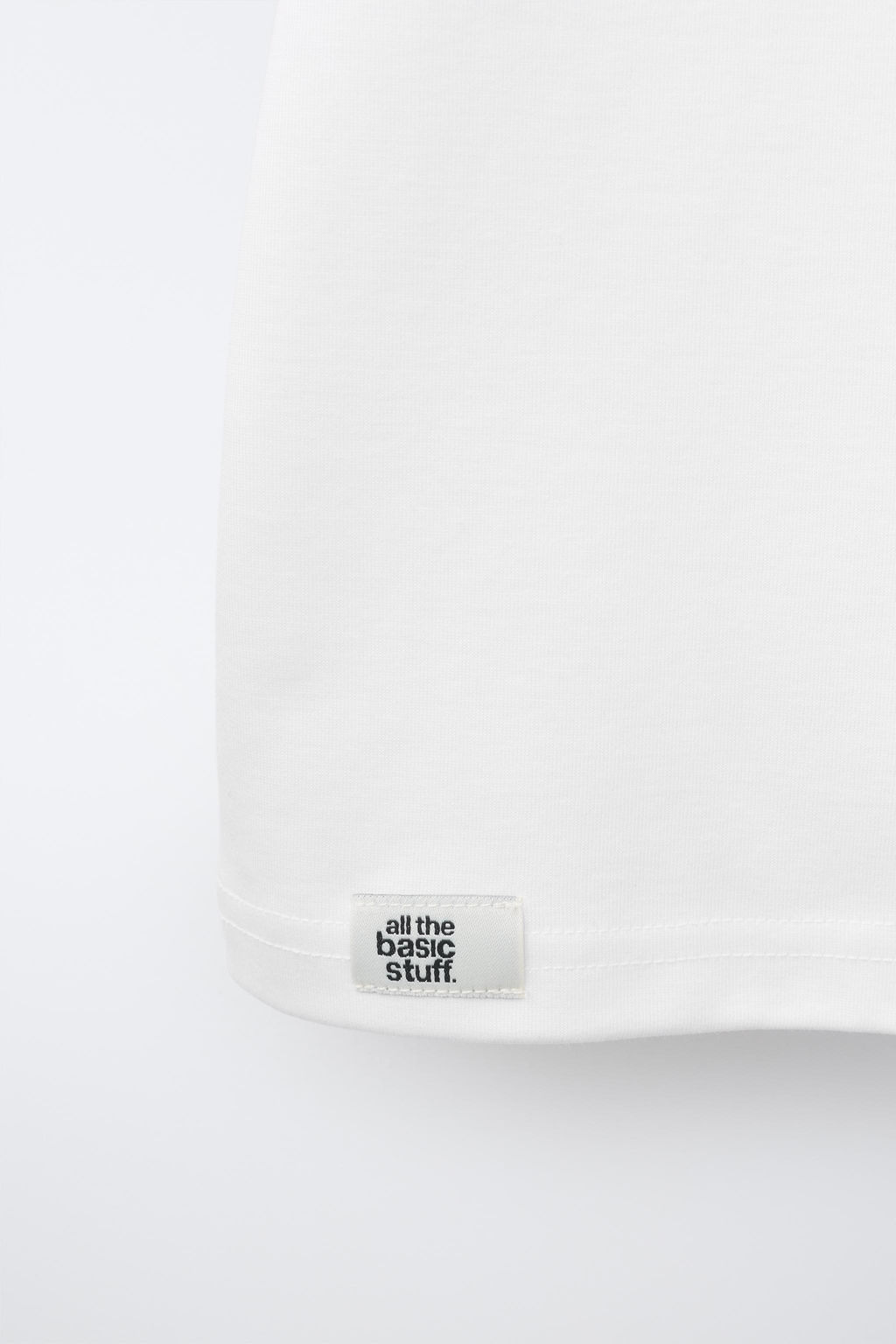 CAMISETA LISA INTERLOCK / Crudo claro