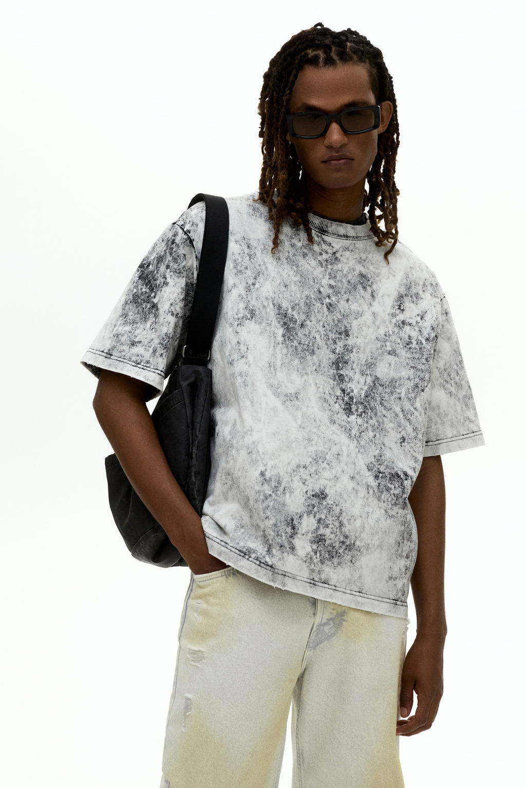Camiseta cropped Oversized Fit - H&m фото 6