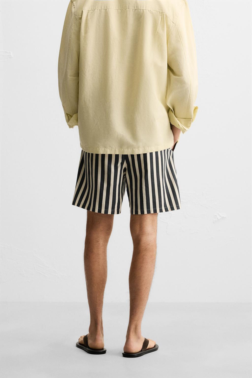 JACQUARD TEXTURED BERMUDA SHORTS - Zara фото 3
