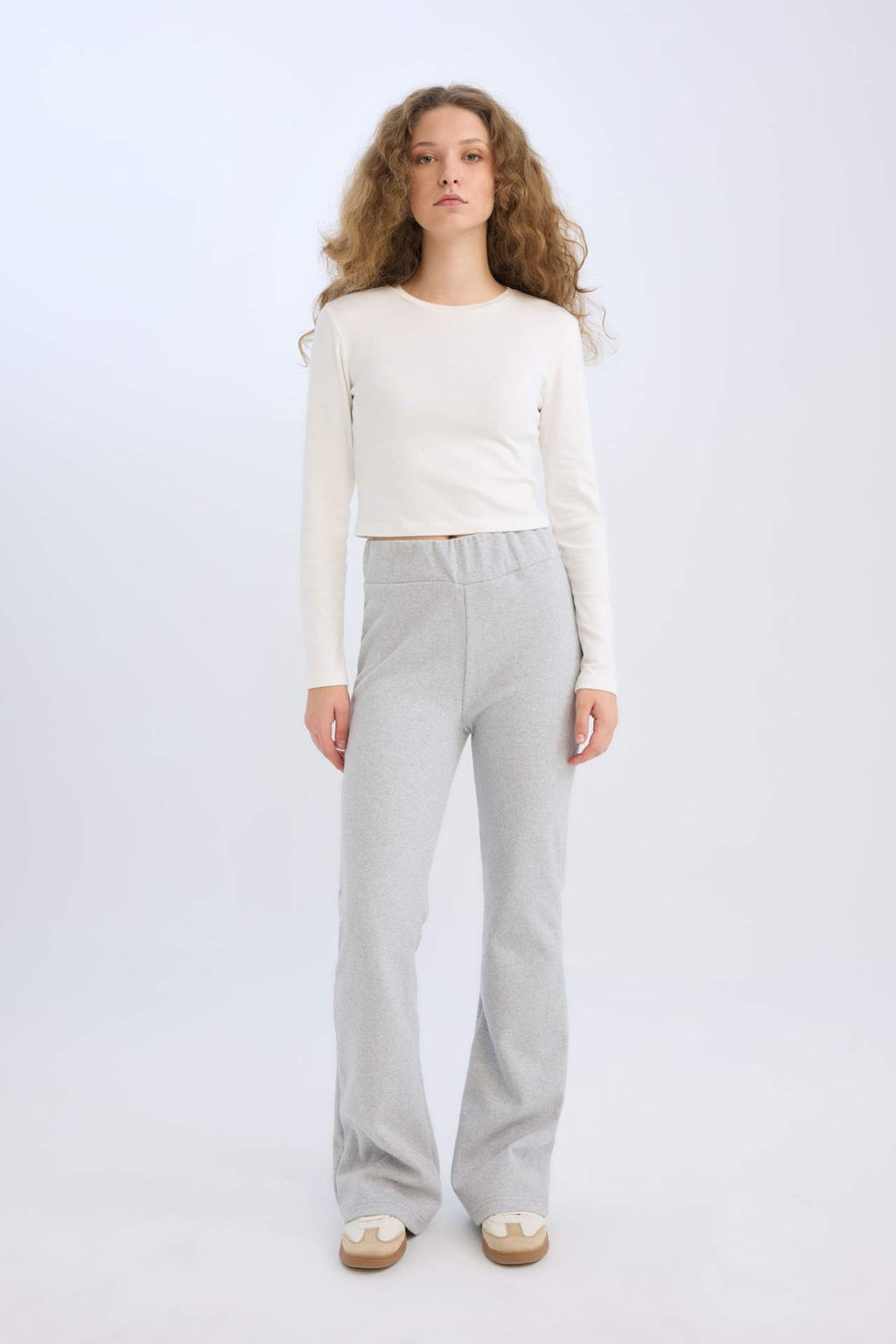 Wide Leg Genis Paca Esnek Belli Uzun Boy Pantolon - Defacto фото 6