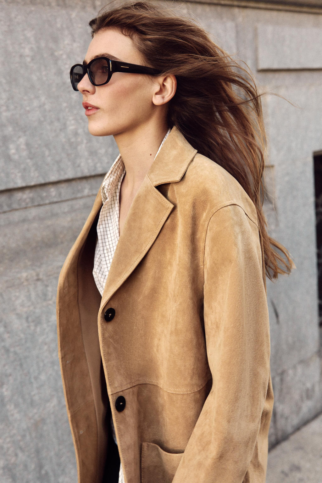 CHAQUETA 100% PIEL ANTE / Tostado - Zara фото 22