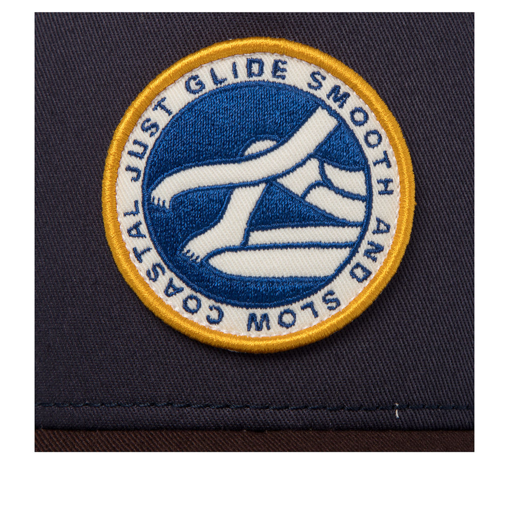 Бейсболка COASTAL арт. HFT Smooth Glide (темно-синий / коричневый) фото 3