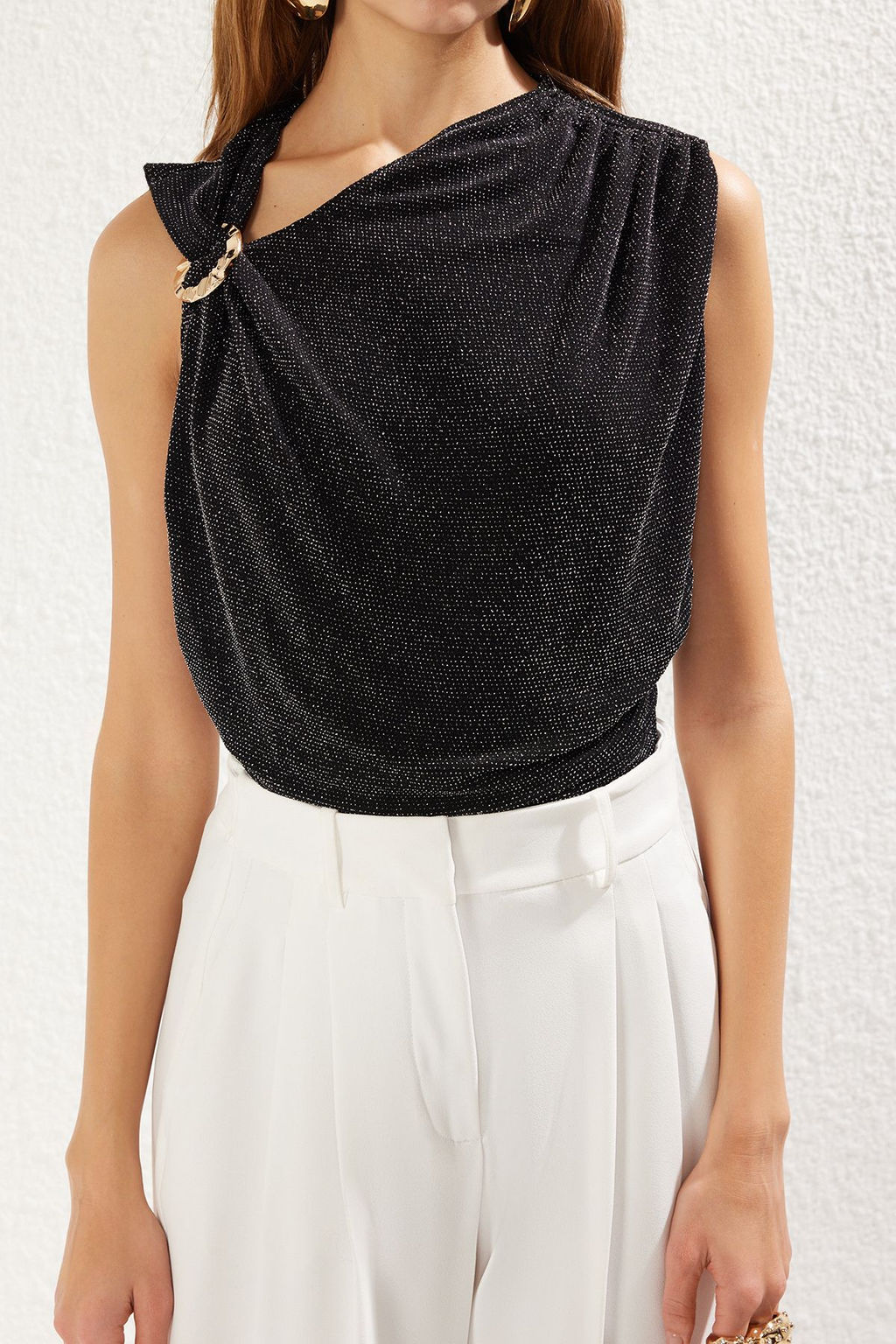 Gumus Aksesuar Detayl? C?tc?tl? Simli Orme Body TPRSS25BD00005