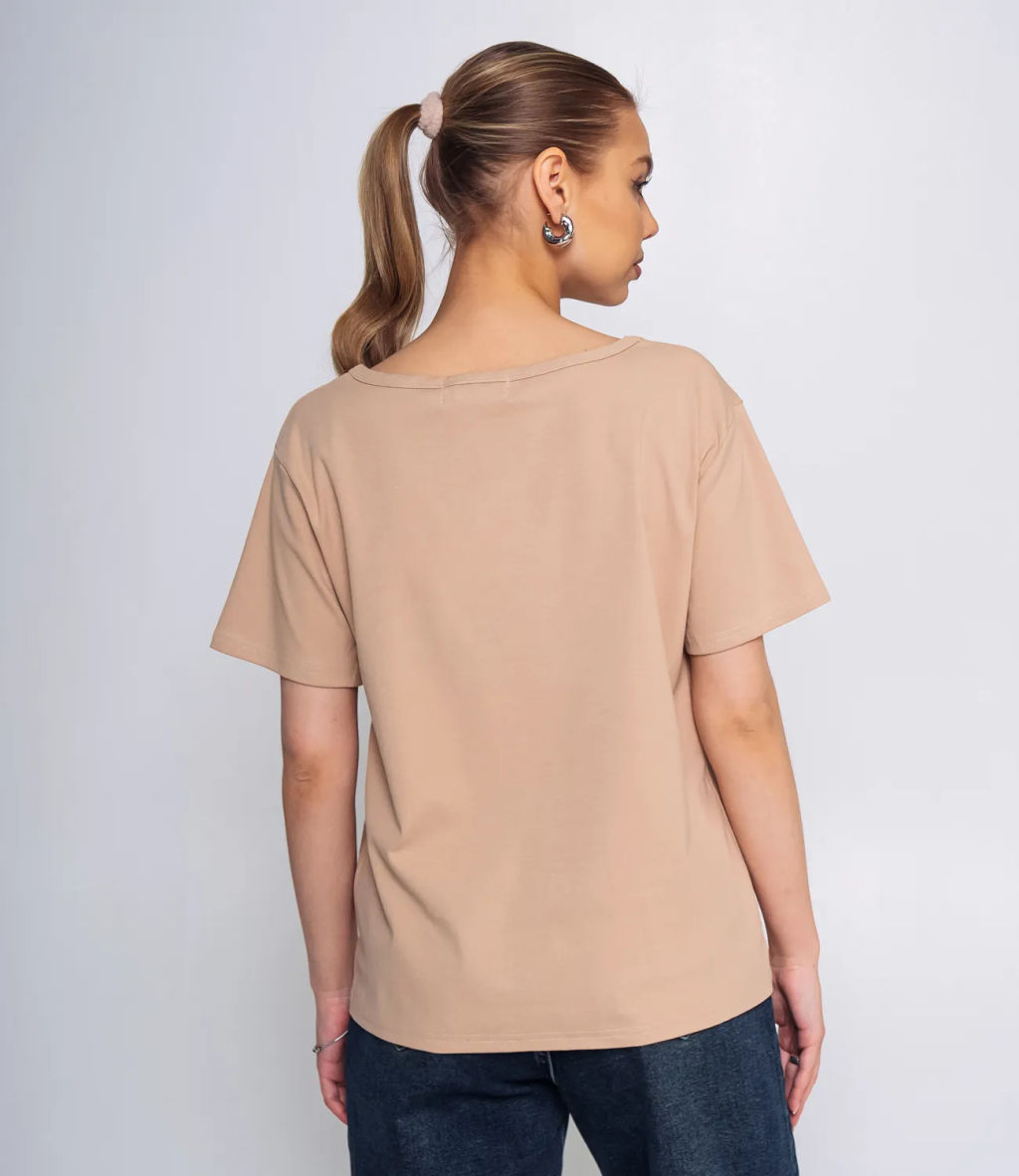 Футболка #ОКТ075005, бежевый