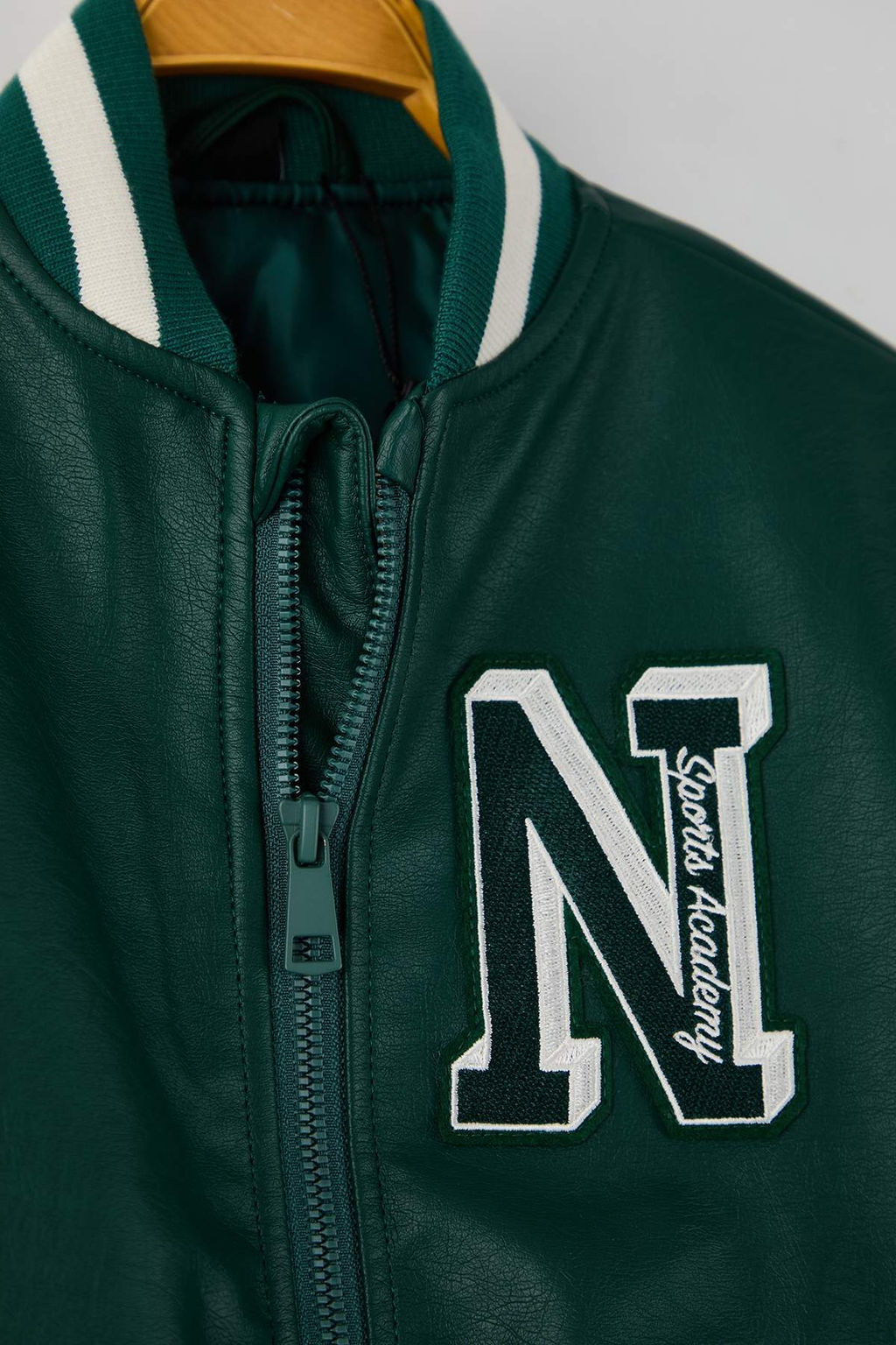 Koyu Yesil Regular Bomber Regular Unisex Cocuk Mont TKDAW26MO00000 - Trendyolmilla фото 3