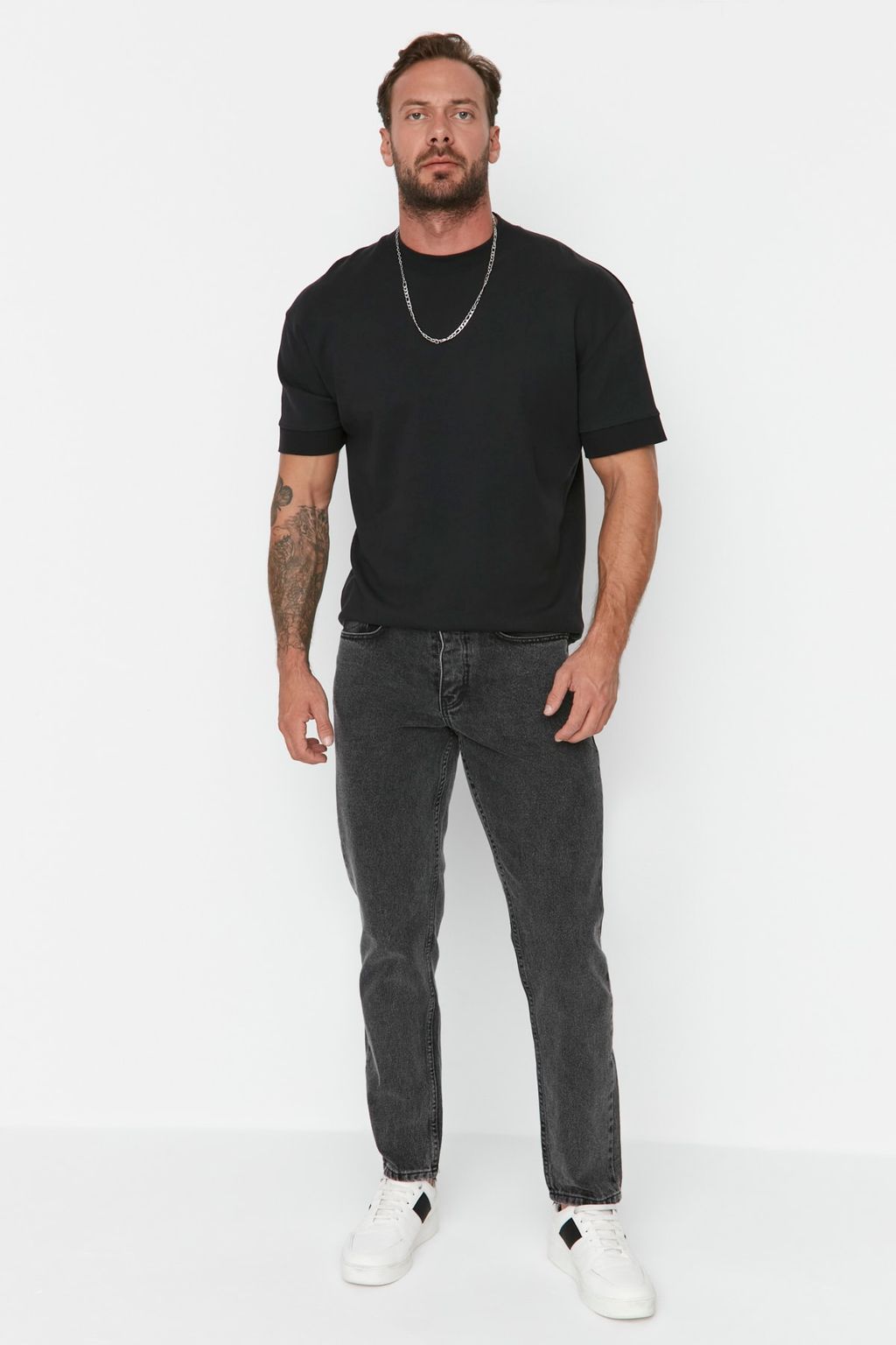 TRENDYOL MAN Antrasit %100 Pamuk Essential Fit Jeans Kot Pantolon TMNAW23JE00104 - Trendyolmilla фото 10