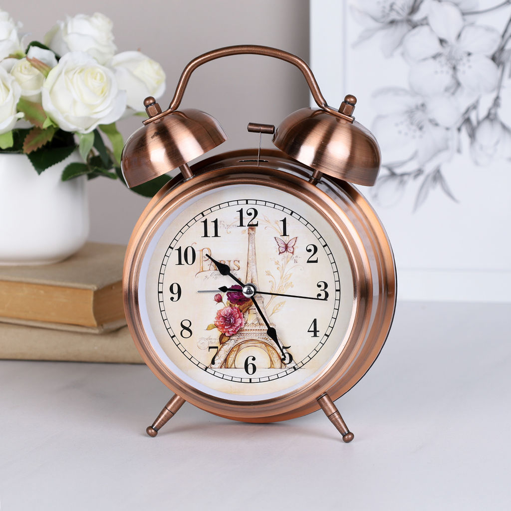 Будильник 13,5х6,5х20 см / 672-1 /уп 40/