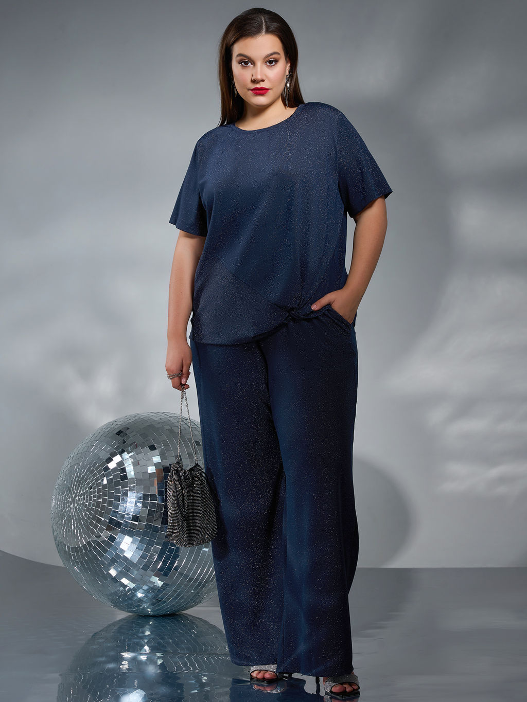 Джемпер 0255-1п серебристый - Dora фото 43