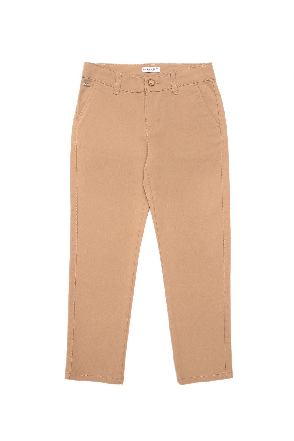 Брюки из парусины светло-коричневого цвета для мальчика Неожиданная скидка в корзине - U.s. polo assn фото 3
