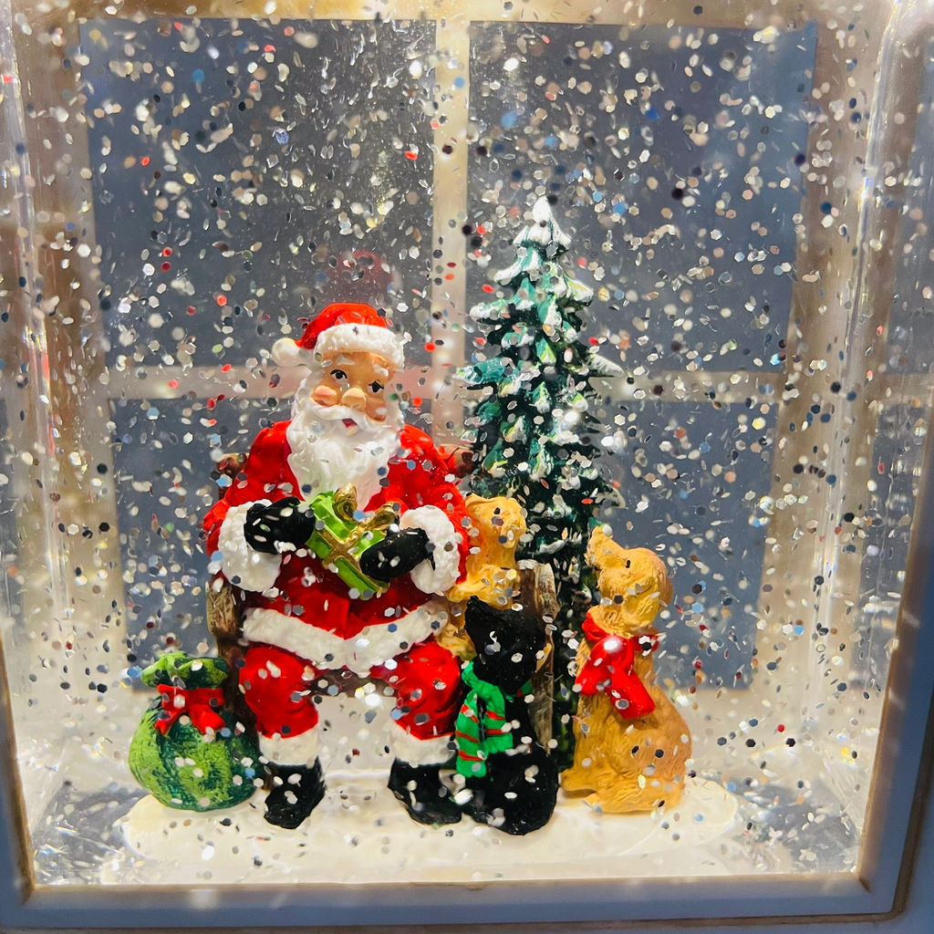 Новогодний декор стекло - Фонарь-окно красный 23 см (арт. WDL-23018A/B) в ассортименте - Ип лебедев о.ю фото 4