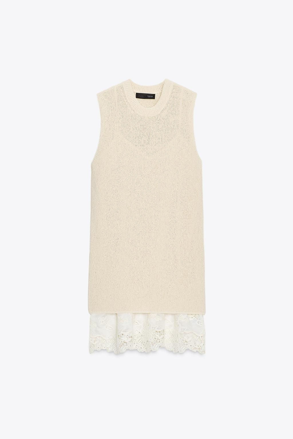 CONTRAST KNIT DRESS - Zara фото 4