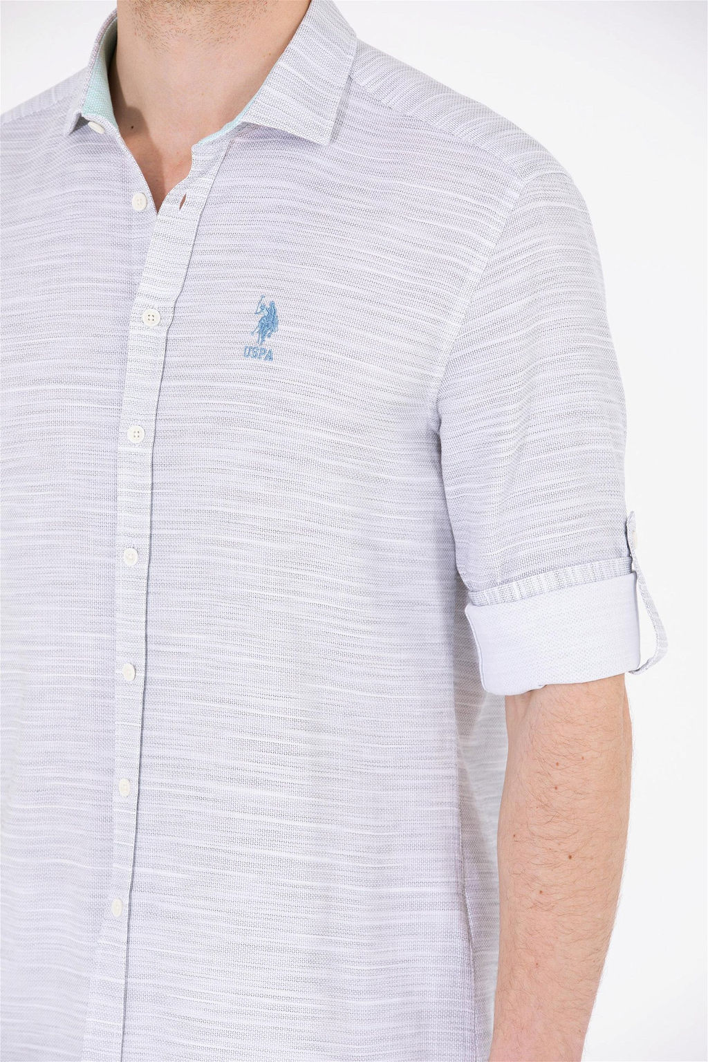 U. S. Polo Assn Мужская рубашка с длинным рукавом Stone Неожиданная скидка в корзине - U.s. polo assn фото 7