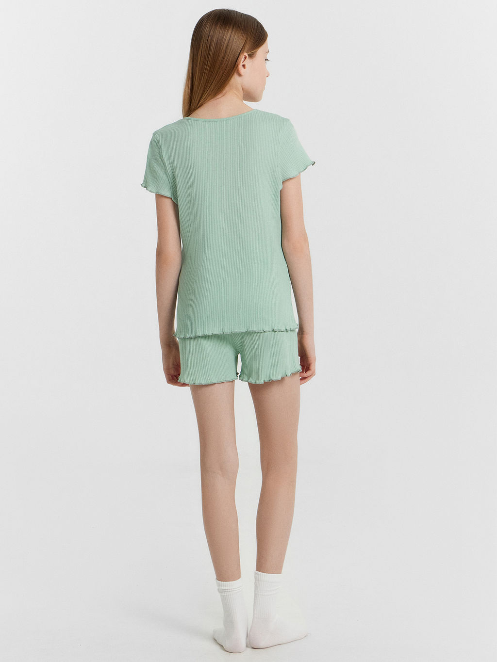 КОМПЛЕКТ ДЛЯ ДЕВОЧЕК (ФУТБОЛКА, ШОРТЫ) - Mark formelle фото 3