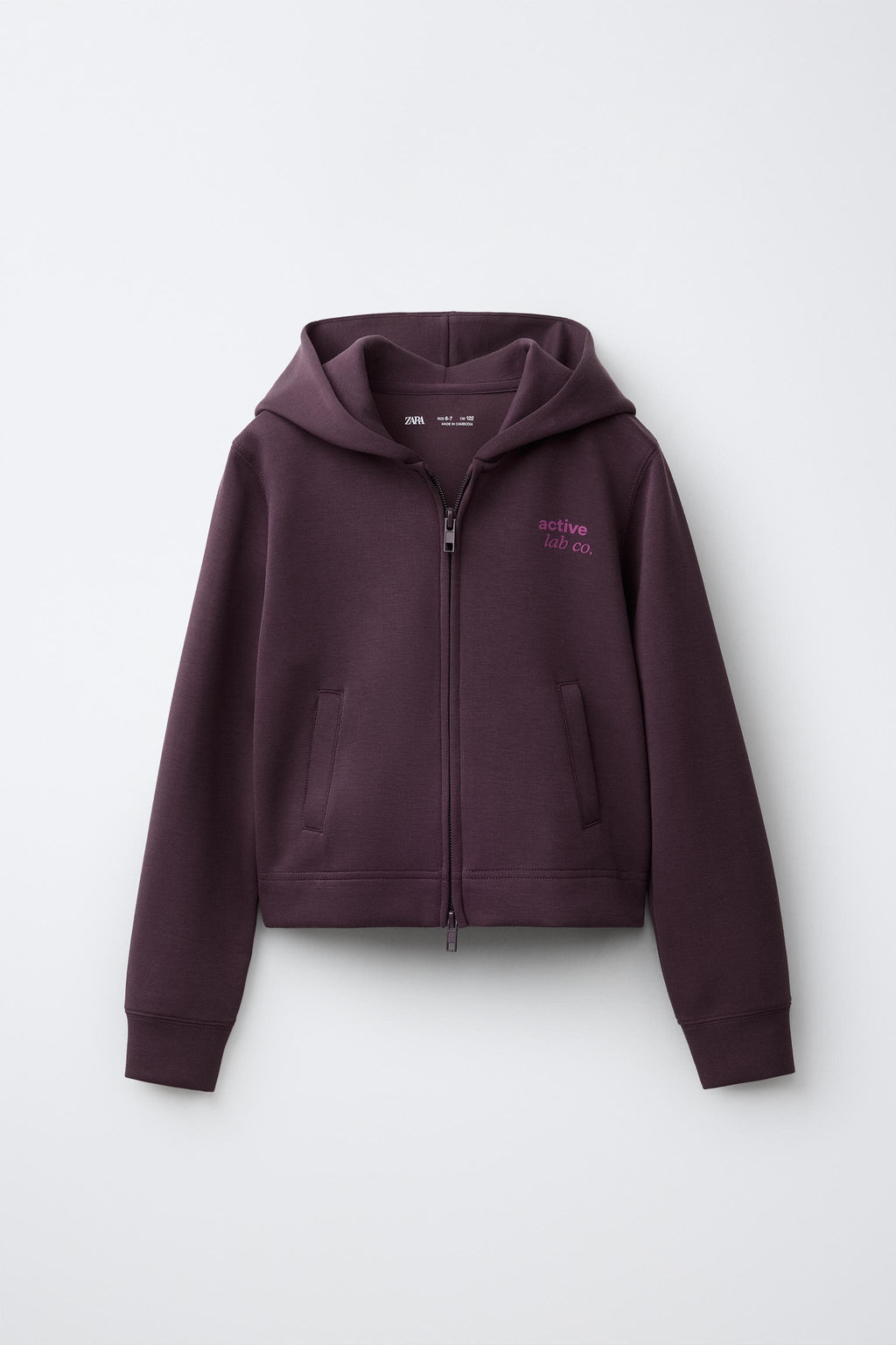 CHAQUETA CAPUCHA GYM / Berenjena - Zara фото 2