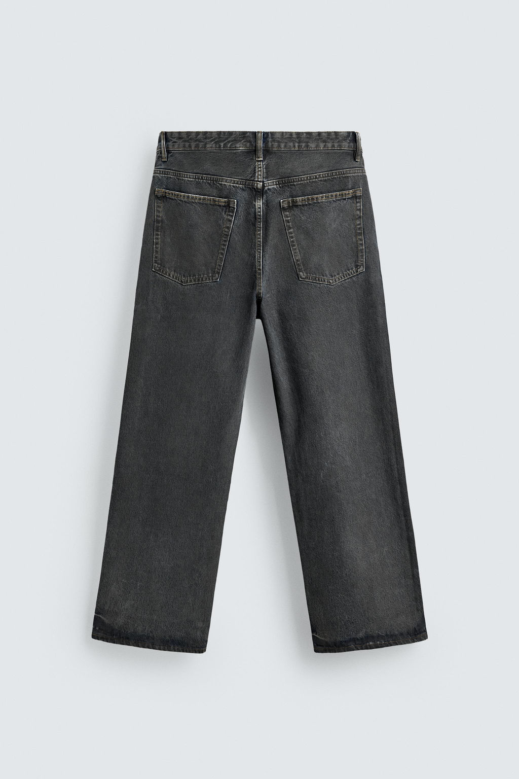 WAXED-EFFECT BAGGY FIT JEANS - Zara фото 6