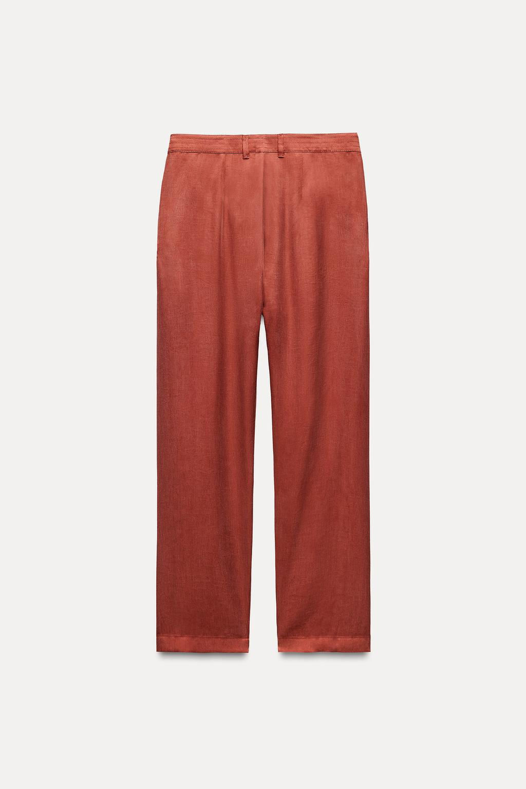 ZW COLLECTION FLOWING TROUSERS WITH PLEATS - Zara фото 4