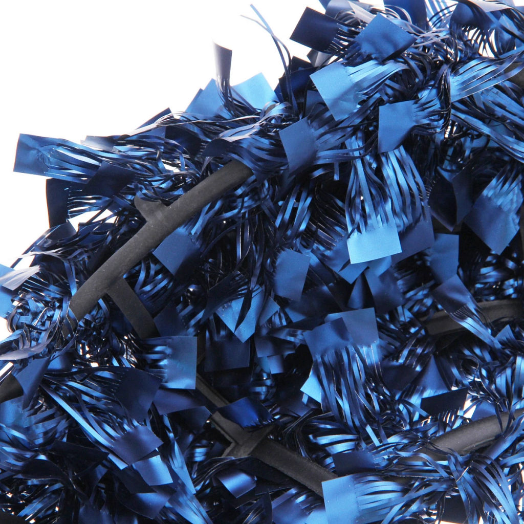 Венок декоративный TINSEL "Изящное сияние" 38 см, Сапфир