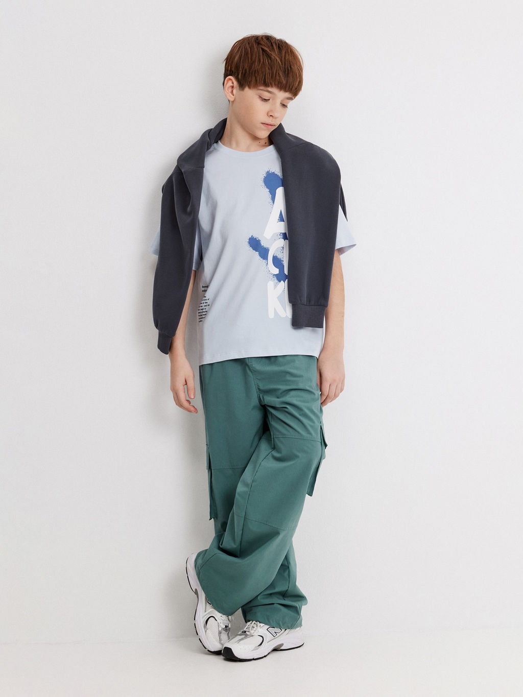 ACOOLA / Футболка детская для мальчиков Meringue светло-голубой  фото 6