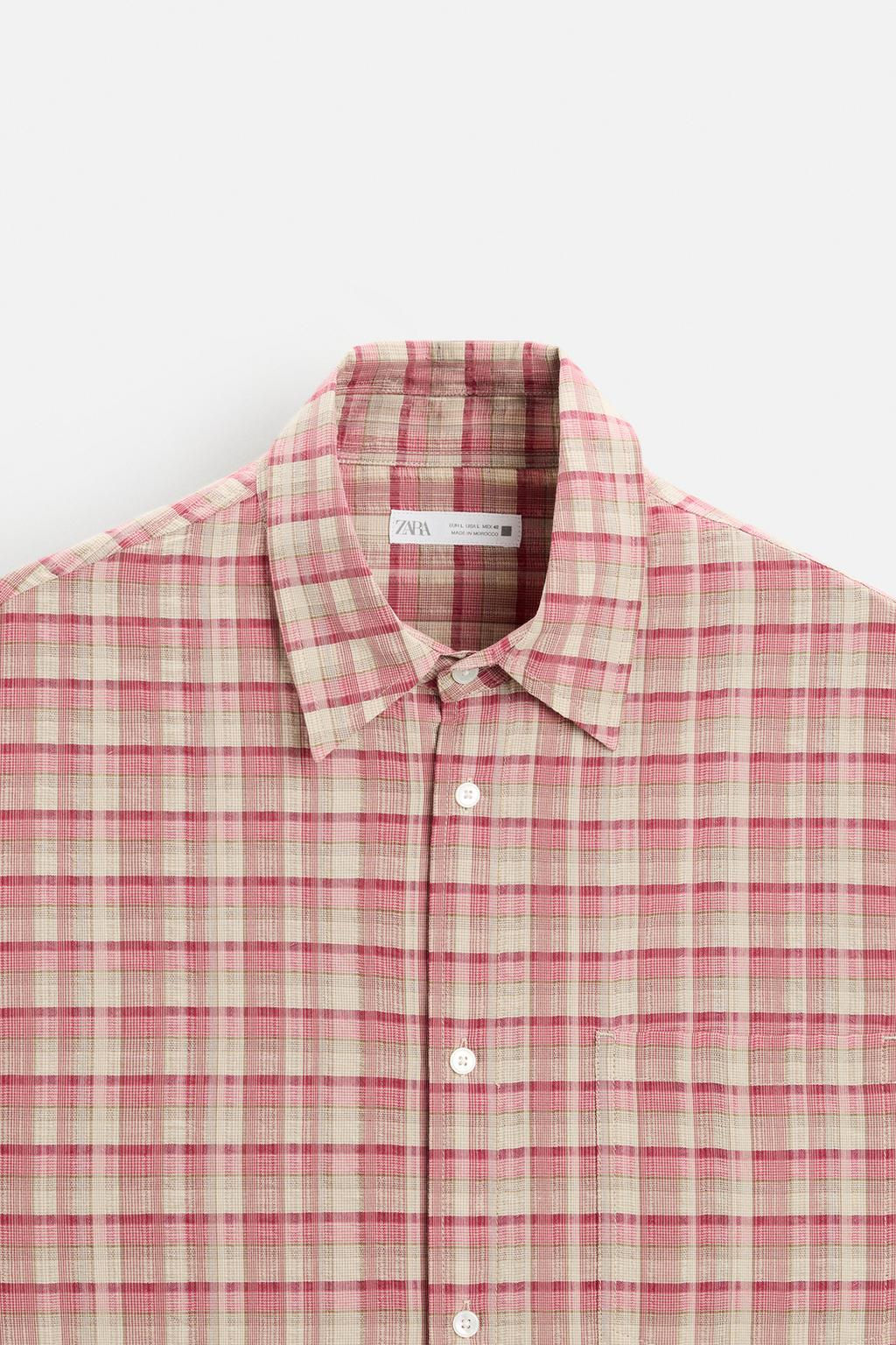 CHECK SHIRT - Zara фото 8
