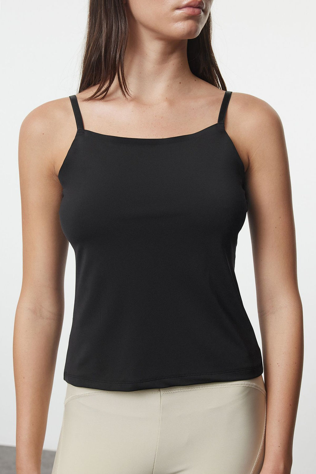 Siyah Micro Ip Ask?l? Orme Ic Giyim Atlet THMAW25AL00001 - Trendyolmilla фото 3