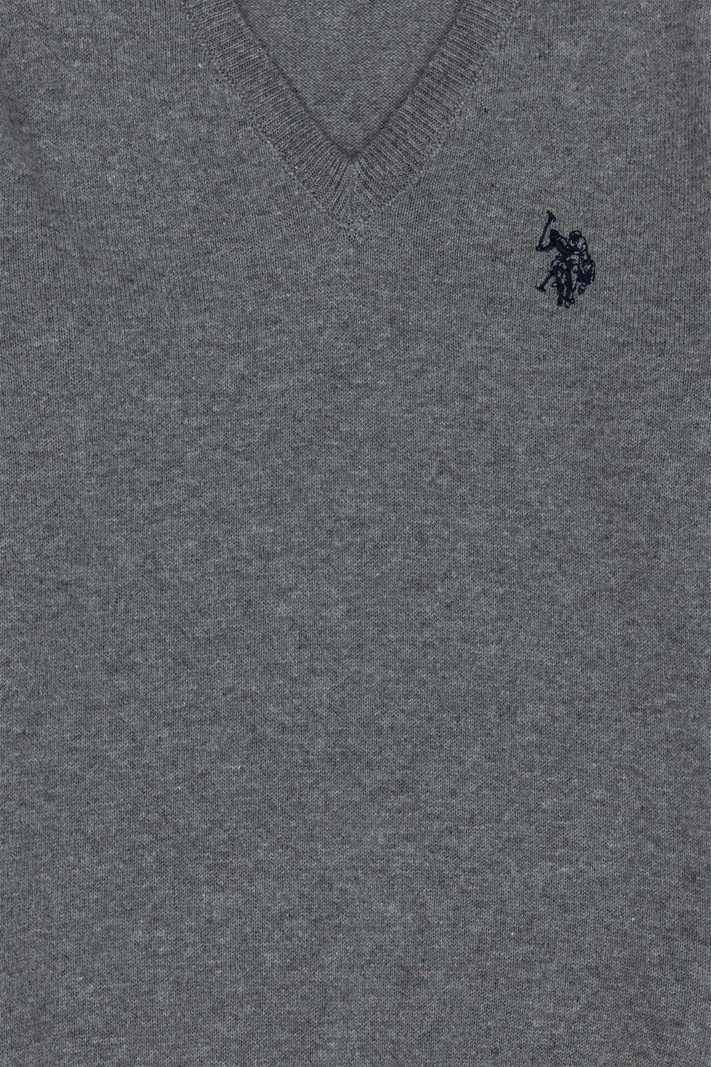 Серый меланжевый базовый свитер для мальчика - U.s. polo assn фото 6