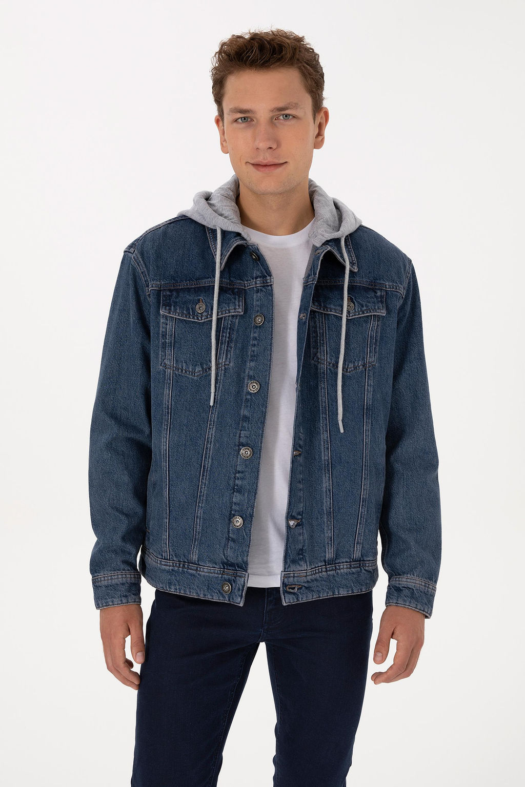 Erkek Koyu Mavi Jean G_mlek