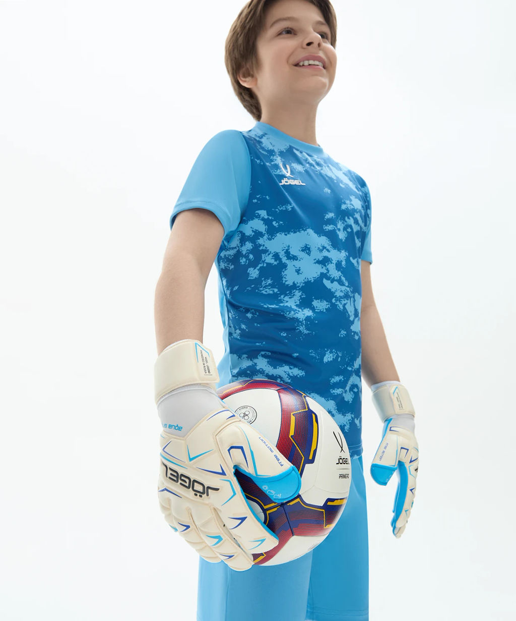 Перчатки вратарские JOGEL Legend UL4 Aqua Roll Negative, белый  фото 9