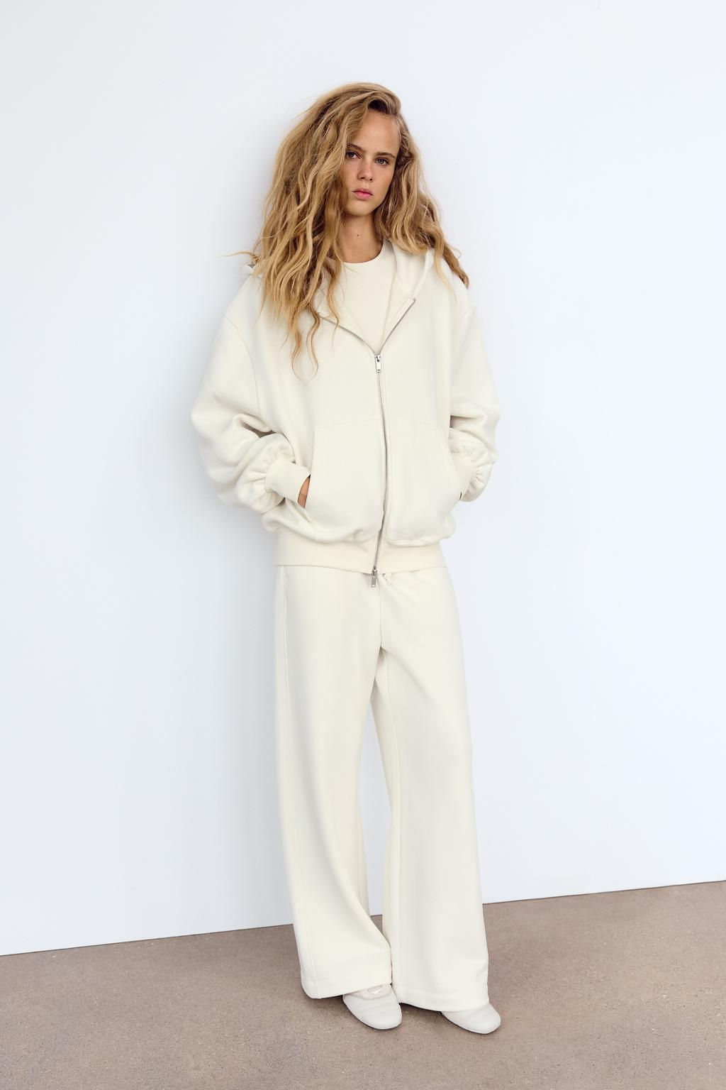 OVERSIZED ZIPPED SWEATSHIRT - Zara фото 3