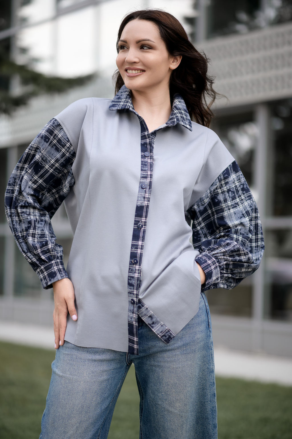 Рубашка 100% вискоза + ФЛАНЕЛЬ 100% хлопок - Новый лен фото 7